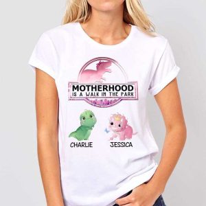 Apparel Motherhood Mamasaurus Cute Little Dinosaur Personalized Shirt